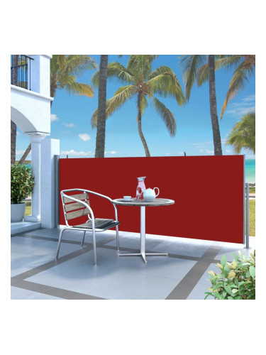 Sonata Прибираща се странична тента, 140х300 см, червена