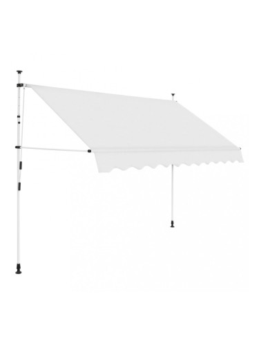 Sonata Ръчно прибиращ се сенник, 300 см, кремав