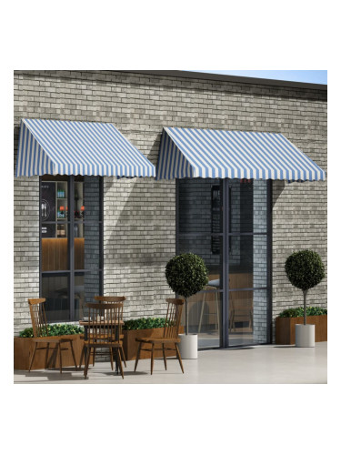 Sonata Бистро сенник, 400х120 см, синьо и бяло