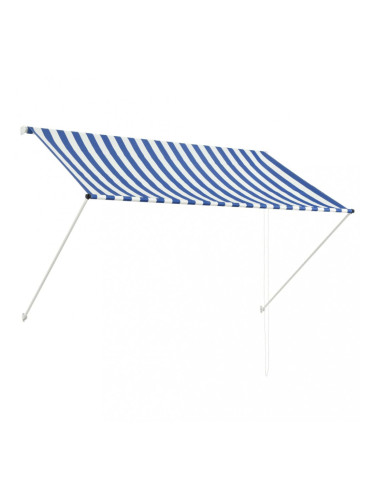 Sonata Сенник с падащо рамо, 200x150 см, синьо и бяло