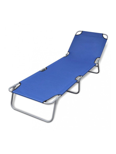 Sonata Сгъваем шезлонг, прахово боядисана стомана, син