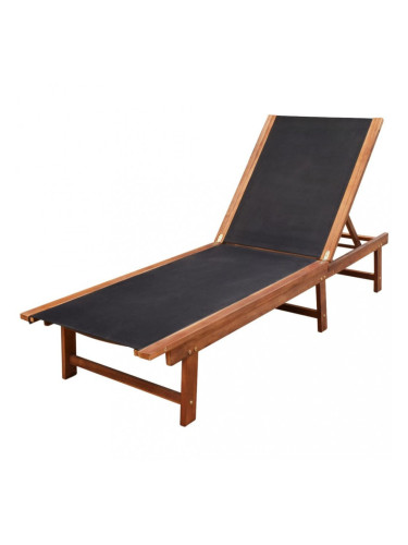 Sonata Шезлонг, акациево дърво масив и Textilene