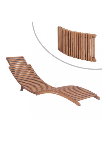Sonata Сгъваем шезлонг, тиково дърво масив