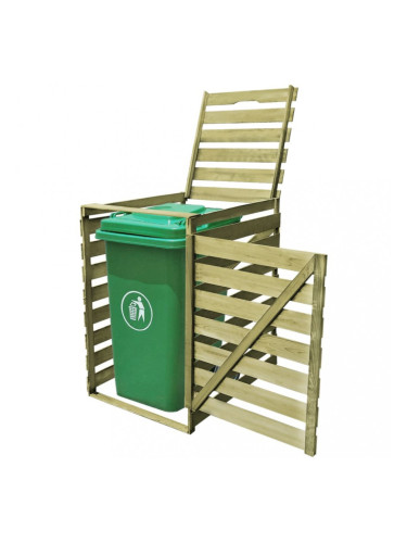 Sonata Единичен навес за кофа за смет 240 л FSC импрегнирана дървесина