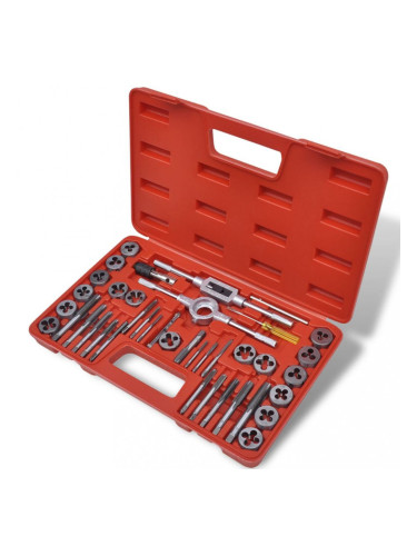 Комплект от 40 части метчици и плашки