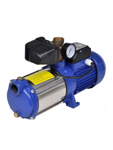 Самозасмукваща помпа с манометър 1300 W 5100 л/ч