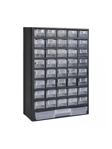 Пластмасов шкаф за инструменти с 41 чекмеджета