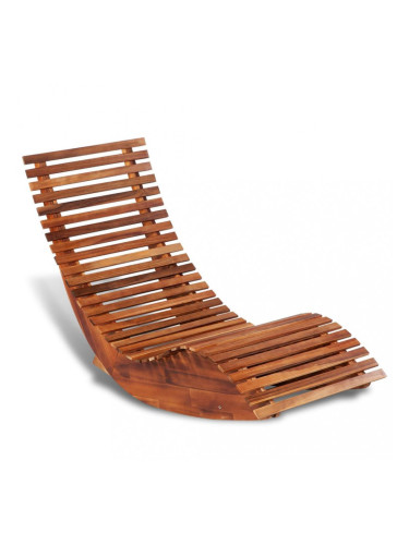 Sonata Люлеещ се шезлонг, акациево дърво