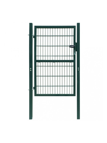 Градинска врата (единична) 106 х 210 см, зелена