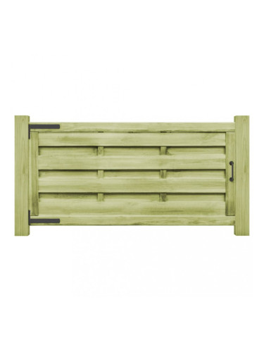 Sonata Градински порти, 2 бр, FSC импрегниран бор, 150x75 см, зелени