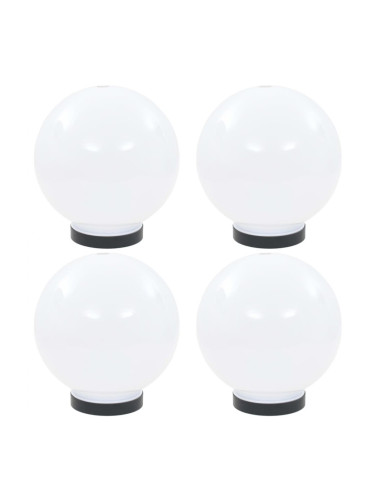Sonata Градински сфери за LED лампи, 4 бр, 20 см, PMMA