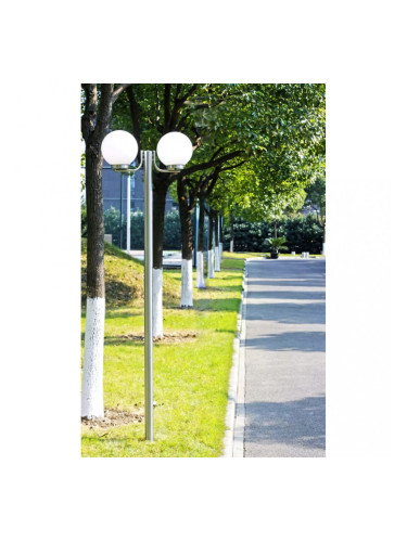 Градинска лампа с 2 фенера, 220 см.