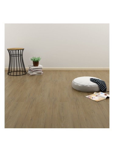 Sonata Самозалепващи подови дъски 4,46 м² 3 мм PVC естествено кафяви