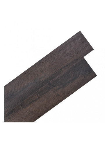 Sonata Самозалепващи подови дъски PVC 5,02 м² 2 мм тъмнокафяви