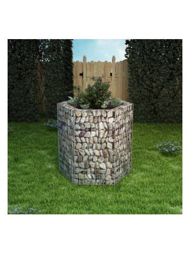 Sonata Хексагонален габион плантер, 100x90x100 cм