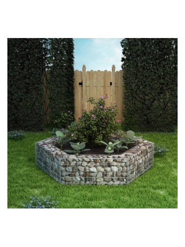 Sonata Хексагонален габион плантер, 200x173x40 cм