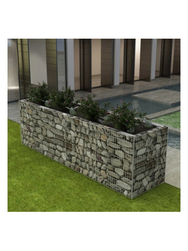 Sonata Габион плантер, стомана, 360x90x100 cм