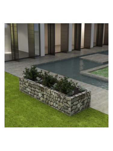 Sonata Габион плантер, стомана, 270x90x50 cм