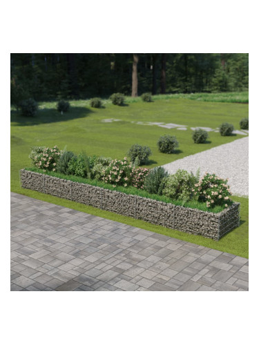 Sonata Габион плантер, поцинкована стомана, 540x90x50 cм