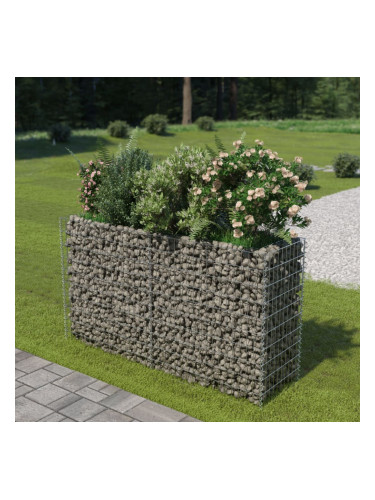 Sonata Габион плантер, поцинкована стомана, 180x50x100 cм