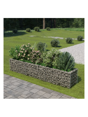 Sonata Габион плантер, поцинкована стомана, 270x50x50 cм