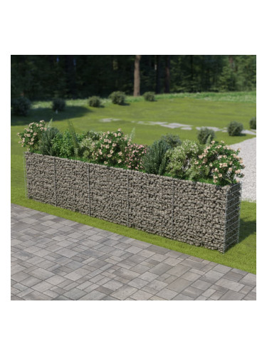 Sonata Габион плантер, поцинкована стомана, 450x50x100 cм