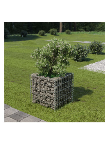 Sonata Габион плантер, поцинкована стомана, 50x50x50 cм