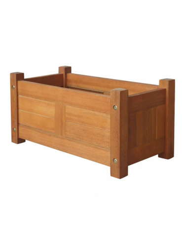 Sonata Градински сандък за цветя, акациево дърво, 50x25x25 см