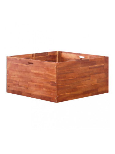 Sonata Градински сандък за цветя, акациево дърво, 100x100x50 см