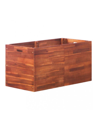 Sonata Градински сандък за цветя, акациево дърво, 100x50x50 см