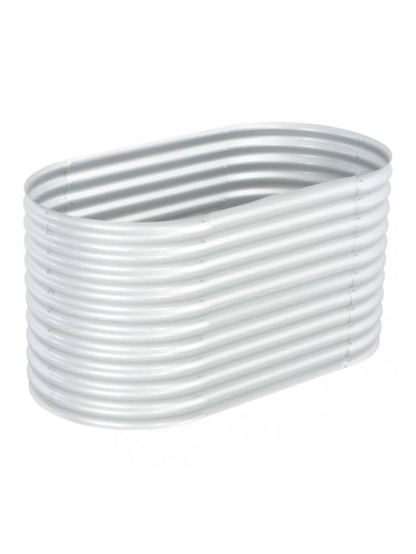 Sonata Градински плантер, 160x80x81 см, поцинкована стомана, сребрист