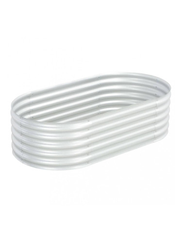 Sonata Градински плантер, 160x80x44 см, поцинкована стомана, сребрист