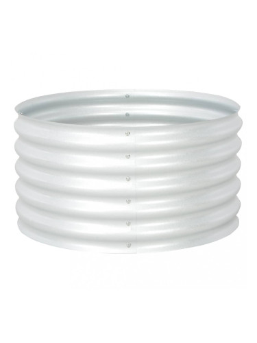 Sonata Градински плантер, 80x80x44 см, поцинкована стомана, сребрист