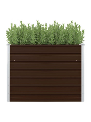 Sonata Повдигната леха, кафява, 100x100x77 см, поцинкована стомана