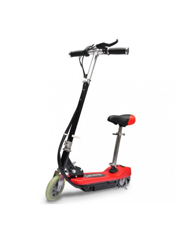 Sonata Електрически скутер със седалка 120 W, цвят червен