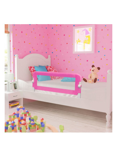 Ограничител за бебешко легло, 102 x 42 см, розов