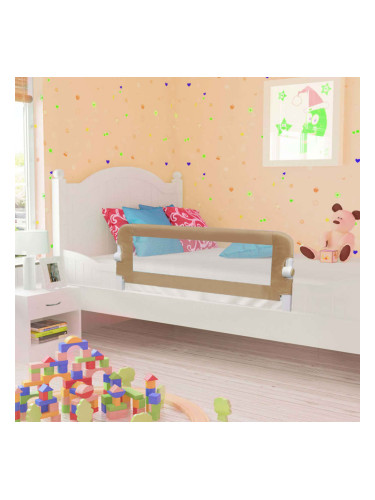 Sonata Ограничител за бебешко легло, таупе, 120x42 см, полиестер