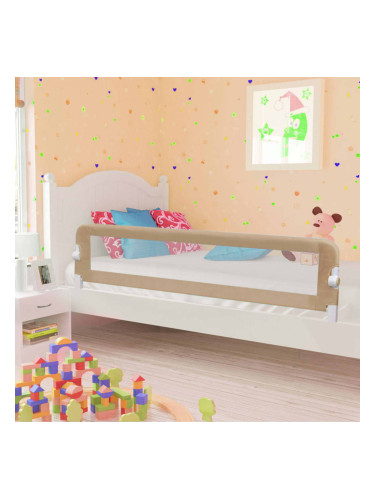 Sonata Ограничител за бебешко легло, таупе, 180x42 см, полиестер