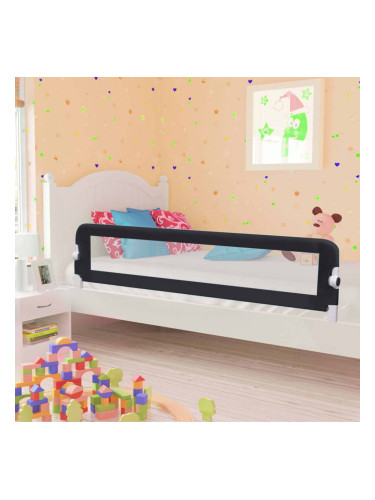 Sonata Ограничител за бебешко легло, сив, 180x42 см, полиестер