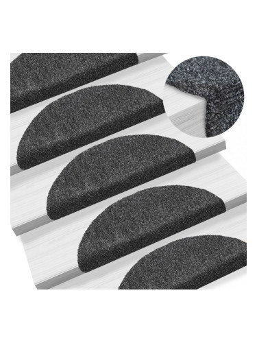 Sonata Самозалепващи стелки за стъпала, 15 бр, 54x16x4 см, тъмносиви