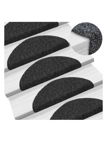 Sonata Самозалепващи стелки за стъпала, 15 бр, 54x16x4 см, черни