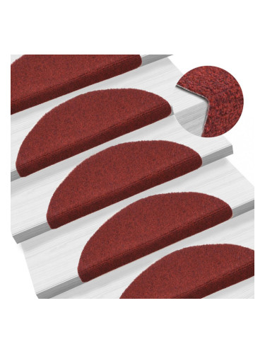 Sonata Самозалепващи стелки за стъпала, 15 бр, 54x16x4 см, червени