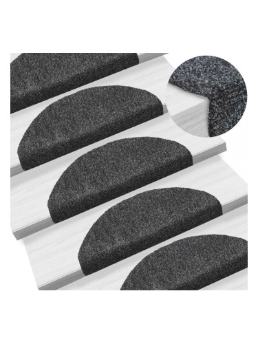Sonata Самозалепващи стелки за стъпала, 15 бр, 65x21x4 см, тъмносиви