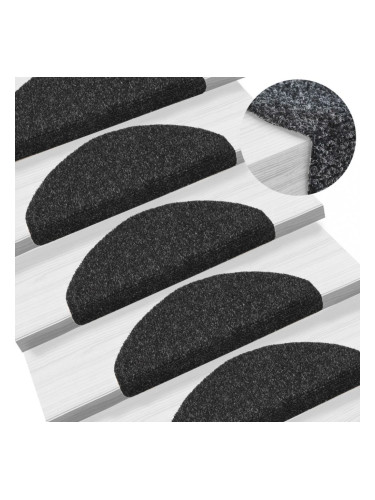 Sonata Самозалепващи стелки за стъпала, 15 бр, 65x21x4 см, черни