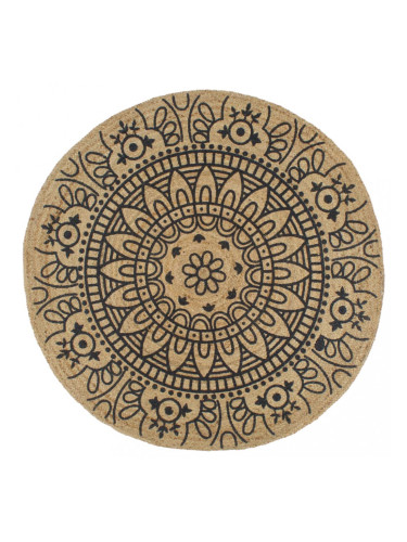 Sonata Ръчно тъкан килим от юта, тъмносин принт, 150 см