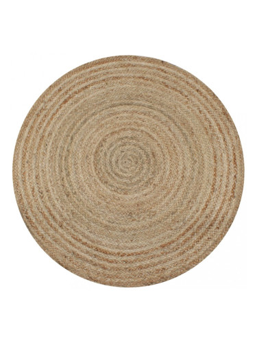 Sonata Плетен килим от юта, 90 см, кръгъл