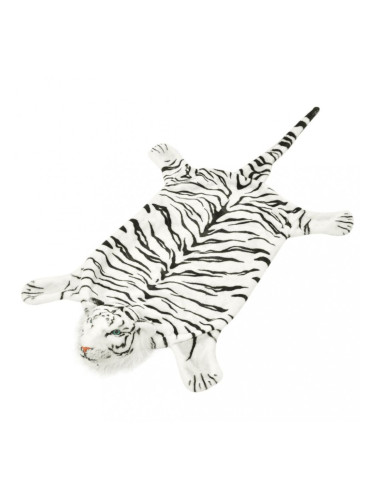 Sonata Плюшен килим "тигър", 144 см, бял