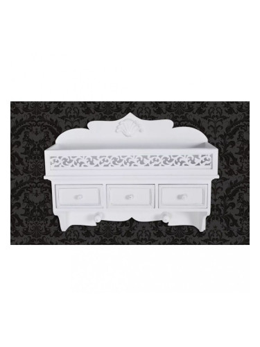 Шкаф за стена с 3 чекмеджета и 2 закачалки