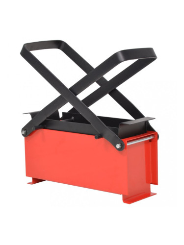 Sonata Преса за брикети от хартия стомана 34x14x14 см черно и червено