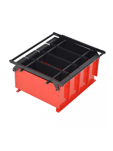 Sonata Преса за брикети от хартия стомана 38x31x18 см черно и червено